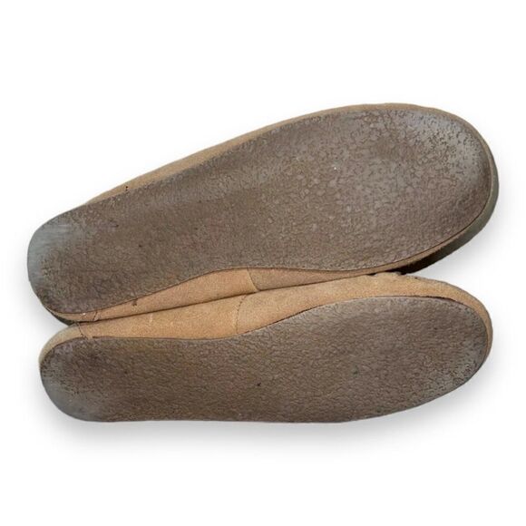 Minnetonka Jr. Trapper Moccasin Slippers Tan Suede 4036 Women's 11 - Picture 7 of 10